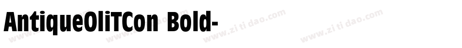AntiqueOliTCon Bold字体转换